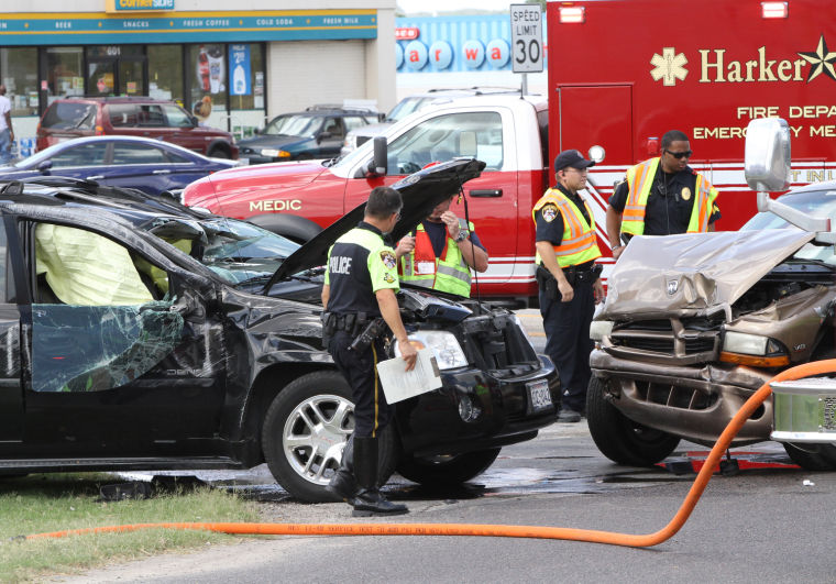 Two-vehicle crash in Heights